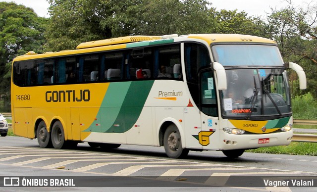 Empresa Gontijo de Transportes 14680 na cidade de Paraopeba, Minas Gerais, Brasil, por Vagner Valani. Número da foto: #12326768.