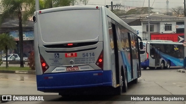 Next Mobilidade - ABC Sistema de Transporte 5414 na cidade de Diadema, São Paulo, Brasil, por Heitor de Sena Sapaterro. Número da foto: #12325602.