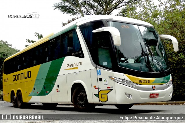 Empresa Gontijo de Transportes 18035 na cidade de São Paulo, São Paulo, Brasil, por Felipe Pessoa de Albuquerque. Número da foto: #12326962.