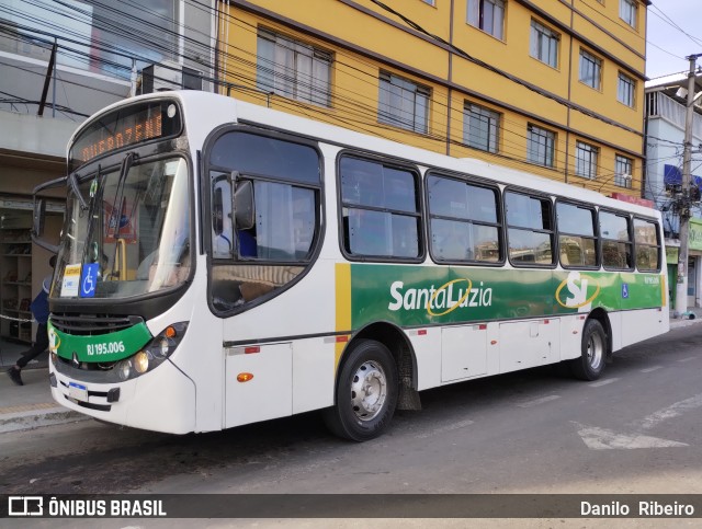 Viação Santa Luzia RJ 195.006 na cidade de Barra do Piraí, Rio de Janeiro, Brasil, por Danilo  Ribeiro. Número da foto: #12325740.
