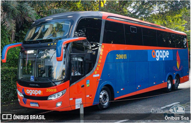 Agape Turismo 20011 na cidade de Salvador, Bahia, Brasil, por Ônibus Ssa. Número da foto: #12325838.