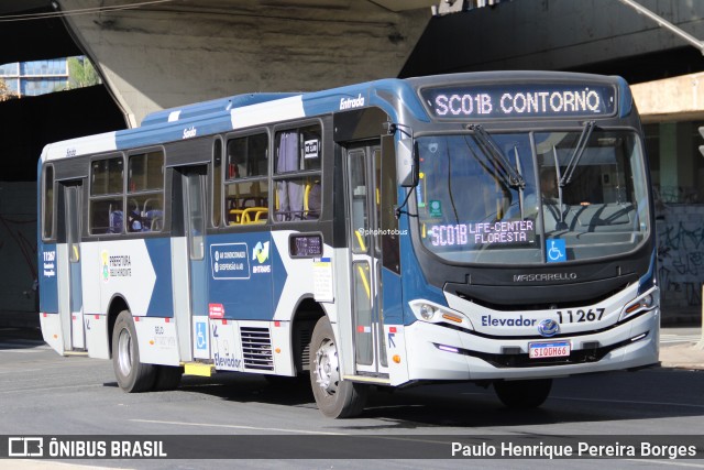 Viação Sandra 11267 na cidade de Belo Horizonte, Minas Gerais, Brasil, por Paulo Henrique Pereira Borges. Número da foto: #12326893.