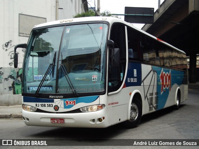 Auto Viação 1001 RJ 108.583 na cidade de Rio de Janeiro, Rio de Janeiro, Brasil, por André Luiz Gomes de Souza. Número da foto: #12325252.
