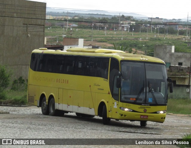 Viação Itapemirim 5701 na cidade de Caruaru, Pernambuco, Brasil, por Lenilson da Silva Pessoa. Número da foto: #12327368.