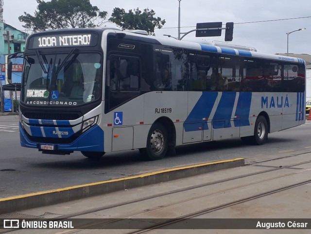 Viação Mauá RJ 185.119 na cidade de Rio de Janeiro, Rio de Janeiro, Brasil, por Augusto César. Número da foto: #12325592.