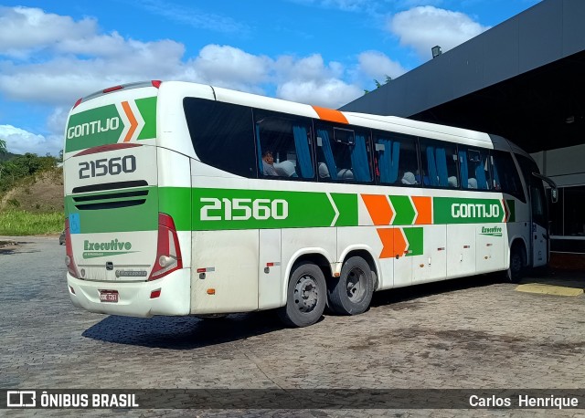 Empresa Gontijo de Transportes 21560 na cidade de Leopoldina, Minas Gerais, Brasil, por Carlos  Henrique. Número da foto: #12329264.