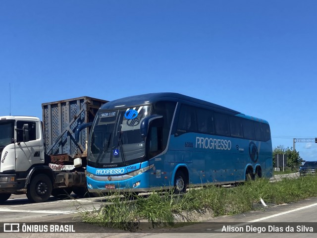 Auto Viação Progresso 6088 na cidade de São José de Mipibu, Rio Grande do Norte, Brasil, por Alison Diego Dias da Silva. Número da foto: #12329701.