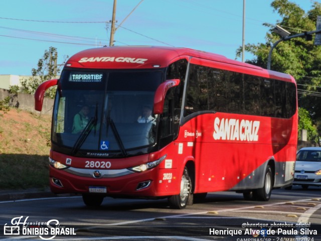 Viação Santa Cruz 28020 na cidade de Campinas, São Paulo, Brasil, por Henrique Alves de Paula Silva. Número da foto: #12329442.