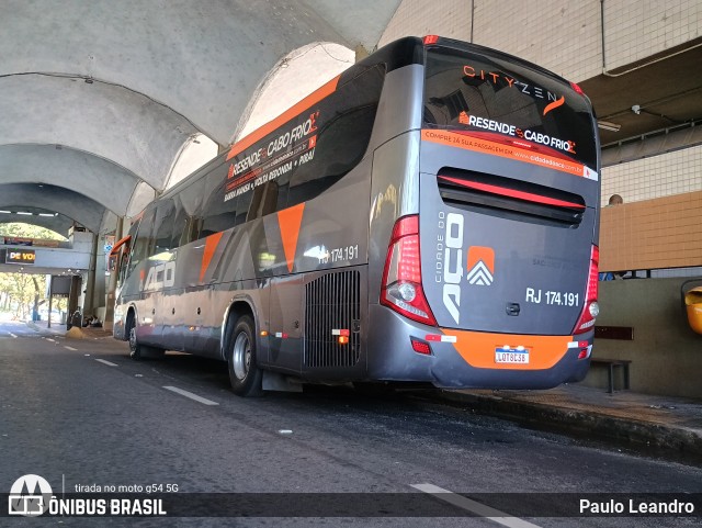 Viação Cidade do Aço RJ 174.191 na cidade de Volta Redonda, Rio de Janeiro, Brasil, por Paulo Leandro. Número da foto: #12327969.