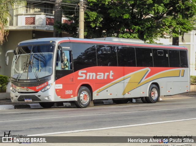Viação Smart Transporte e Turismo 1500 na cidade de Campinas, São Paulo, Brasil, por Henrique Alves de Paula Silva. Número da foto: #12329515.