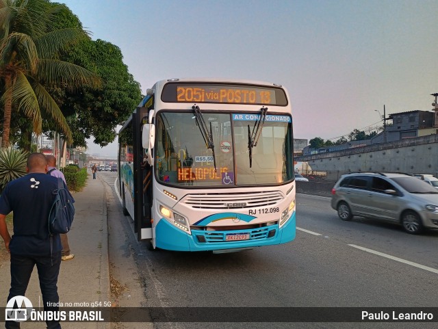 Auto Viação Vera Cruz - Belford Roxo RJ 112.098 na cidade de Nova Iguaçu, Rio de Janeiro, Brasil, por Paulo Leandro. Número da foto: #12327947.