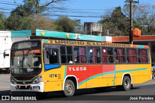 TLGSA - Transporte Loma Grande S.A. - Línea 132 > Transporte LomaGrandense S.A. 1274 na cidade de San Lorenzo, Central, Paraguai, por José Paredes. Número da foto: #12328716.