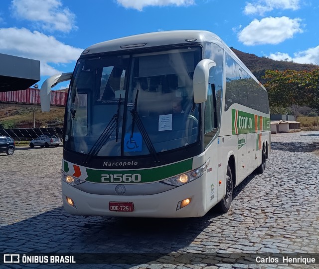 Empresa Gontijo de Transportes 21560 na cidade de Leopoldina, Minas Gerais, Brasil, por Carlos  Henrique. Número da foto: #12329263.