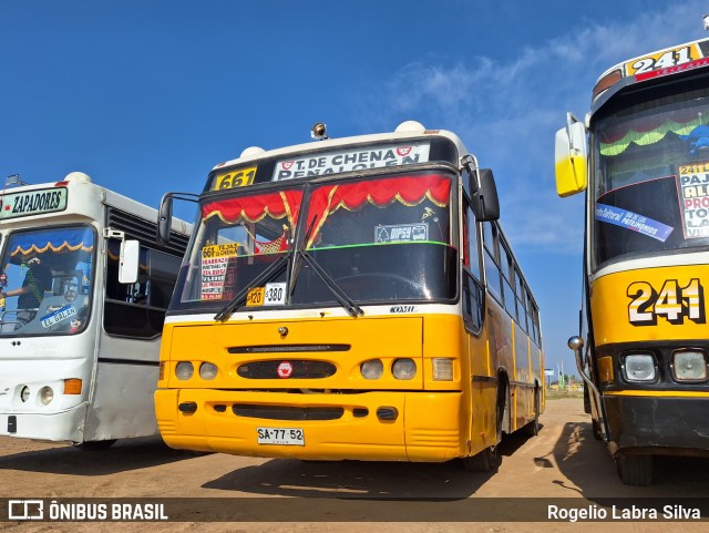 Ônibus Particulares CIRUELA CON LECHE na cidade de La Pintana, Santiago, Metropolitana de Santiago, Chile, por Rogelio Labra Silva. Número da foto: #12328327.
