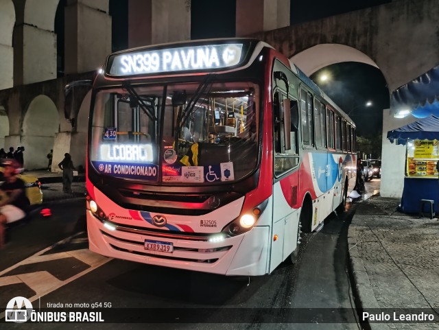 Viação Pavunense B32505 na cidade de Rio de Janeiro, Rio de Janeiro, Brasil, por Paulo Leandro. Número da foto: #12327973.