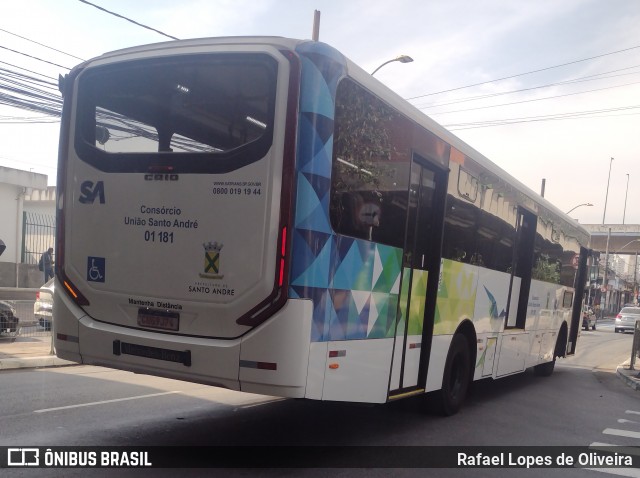 Viação Guaianazes 01 181 na cidade de Santo André, São Paulo, Brasil, por Rafael Lopes de Oliveira. Número da foto: #12331096.