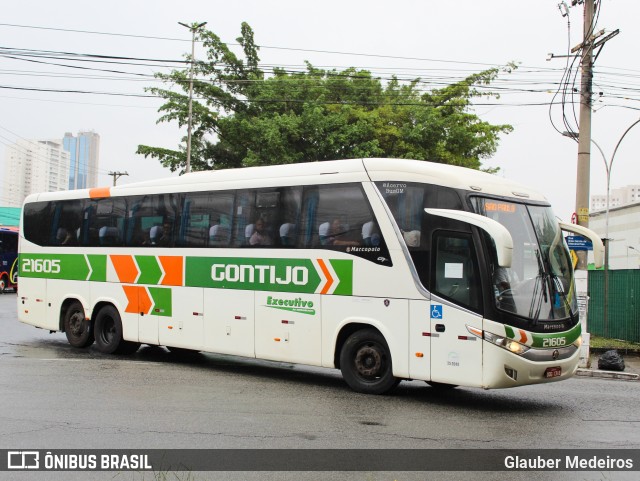 Empresa Gontijo de Transportes 21605 na cidade de São Paulo, São Paulo, Brasil, por Glauber Medeiros. Número da foto: #12331990.