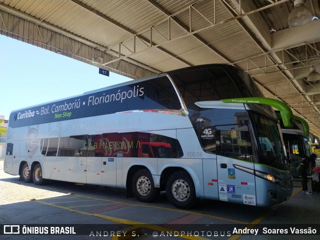 Viação Garcia 80036 na cidade de Balneário Camboriú, Santa Catarina, Brasil, por Andrey  Soares Vassão. Número da foto: #12330423.