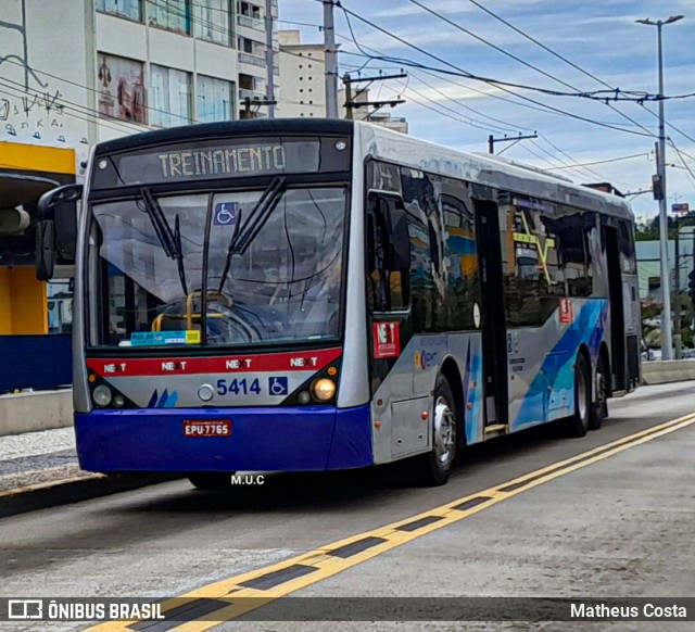 Next Mobilidade - ABC Sistema de Transporte 5414 na cidade de São Bernardo do Campo, São Paulo, Brasil, por Matheus Costa. Número da foto: #12330469.