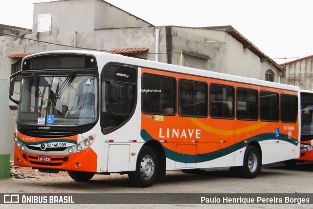 Linave Transportes RJ 146.099 na cidade de Nova Iguaçu, Rio de Janeiro, Brasil, por Paulo Henrique Pereira Borges. Número da foto: #12332209.