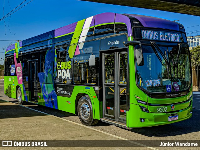 Nortran Transportes Coletivos 9202 na cidade de Porto Alegre, Rio Grande do Sul, Brasil, por Júnior Wandame. Número da foto: #12331158.