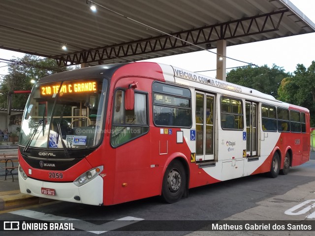 Itajaí Transportes Coletivos 2059 na cidade de Campinas, São Paulo, Brasil, por Matheus Gabriel dos Santos. Número da foto: #12332453.