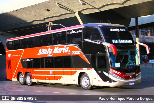 Santa Maria Fretamento e Turismo > Transportes Santa Maria(SP) 2000 na cidade de Belo Horizonte, Minas Gerais, Brasil, por Paulo Henrique Pereira Borges. Número da foto: #12332233.