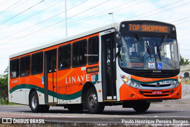 Linave Transportes RJ 146.098 na cidade de Nova Iguaçu, Rio de Janeiro, Brasil, por Paulo Henrique Pereira Borges. Número da foto: #12332207.