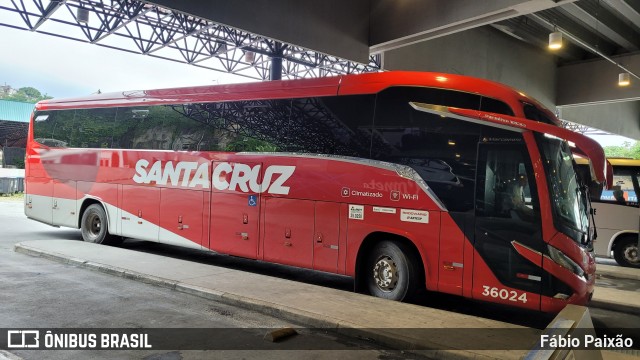 Viação Santa Cruz 36024 na cidade de Santos, São Paulo, Brasil, por Fábio Paixão. Número da foto: #12331355.