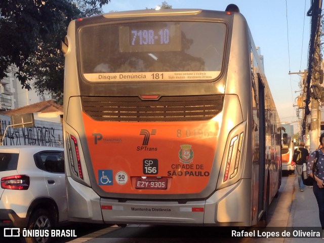 TRANSPPASS - Transporte de Passageiros 8 0196 na cidade de São Paulo, São Paulo, Brasil, por Rafael Lopes de Oliveira. Número da foto: #12331119.