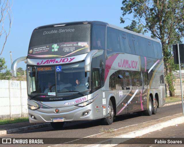 Viação Jam Joy 10519 na cidade de Imperatriz, Maranhão, Brasil, por Fabio Soares. Número da foto: #12334030.