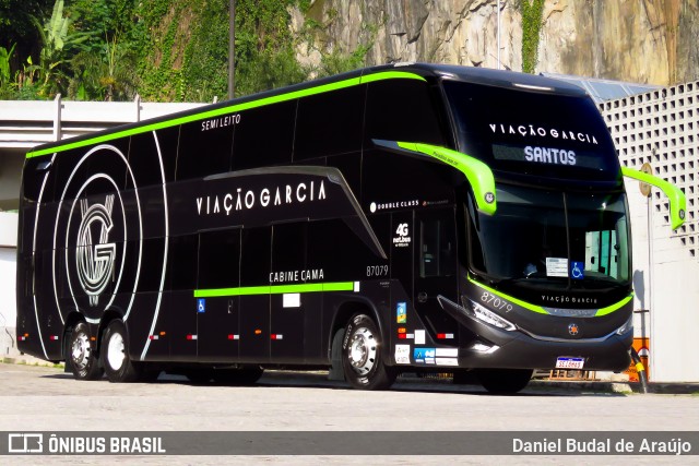 Viação Garcia 87079 na cidade de Santos, São Paulo, Brasil, por Daniel Budal de Araújo. Número da foto: #12333143.