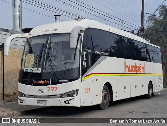 Buses Hualpén 797 na cidade de Maipú, Santiago, Metropolitana de Santiago, Chile, por Benjamín Tomás Lazo Acuña. Número da foto: #12335077.