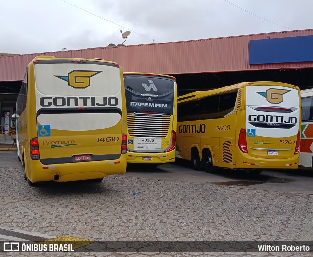 Empresa Gontijo de Transportes 14610 na cidade de João Monlevade, Minas Gerais, Brasil, por Wilton Roberto. Número da foto: #12334277.