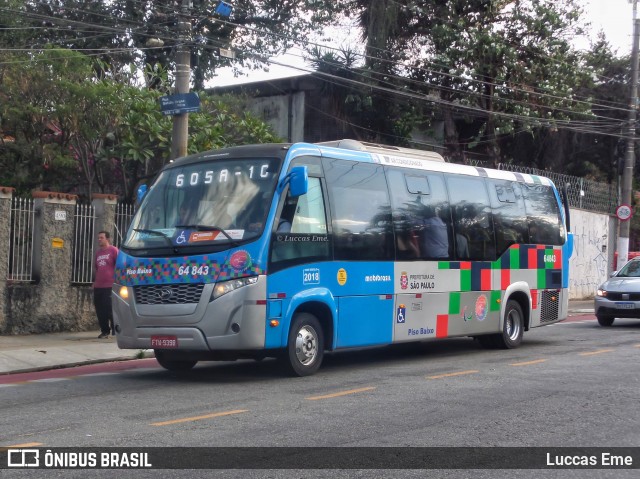Viação Paratodos > São Jorge > Metropolitana São Paulo > Mobibrasil 6 4843 na cidade de São Paulo, São Paulo, Brasil, por Luccas Eme. Número da foto: #12332641.