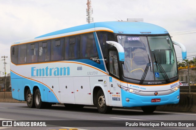 Emtram 4080 na cidade de Resende, Rio de Janeiro, Brasil, por Paulo Henrique Pereira Borges. Número da foto: #12334512.