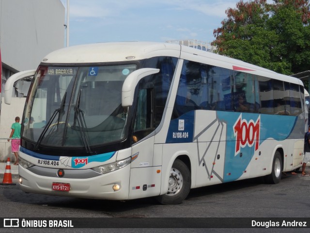 Auto Viação 1001 RJ 108.424 na cidade de Rio de Janeiro, Rio de Janeiro, Brasil, por Douglas Andrez. Número da foto: #12336252.