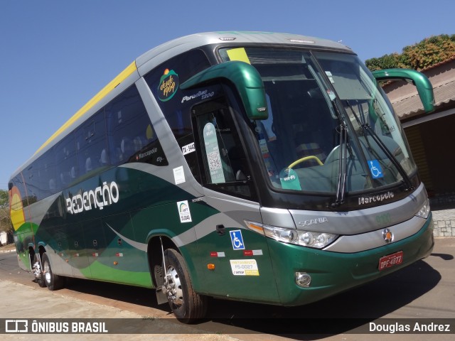 Redenção Turismo 9100 na cidade de Trindade, Goiás, Brasil, por Douglas Andrez. Número da foto: #12336033.