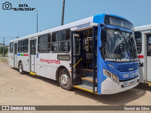 Consórcio Navegantes - 02 > Viação São Jorge > Transurb Transporte Urbano 02060 na cidade de João Pessoa, Paraíba, Brasil, por Daniel da Silva. Número da foto: #12335537.