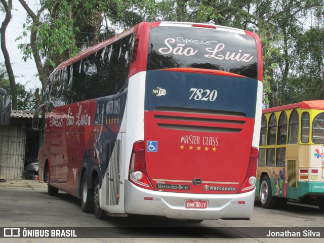 Expresso São Luiz 7820 na cidade de Recife, Pernambuco, Brasil, por Jonathan Silva. Número da foto: #12335459.