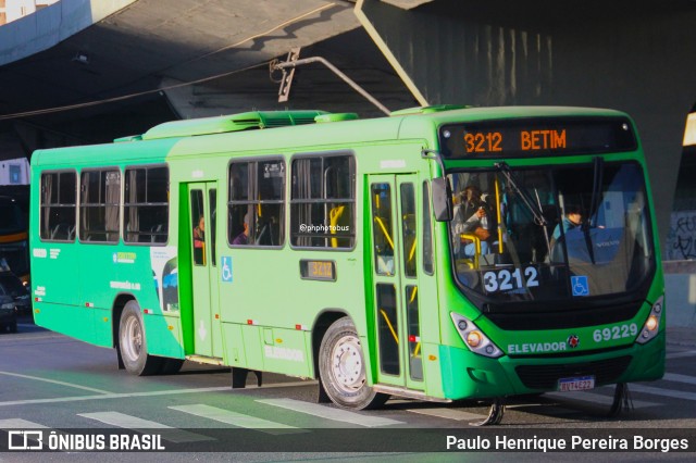 Viação Santa Edwiges 69229 na cidade de Belo Horizonte, Minas Gerais, Brasil, por Paulo Henrique Pereira Borges. Número da foto: #12336336.