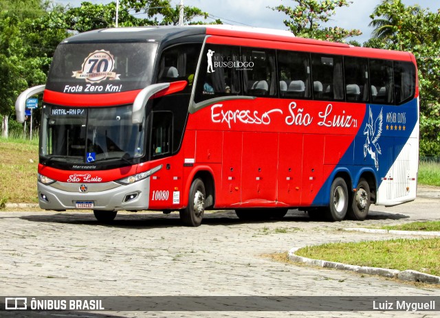 Expresso São Luiz 10080 na cidade de João Pessoa, Paraíba, Brasil, por Luiz Myguell. Número da foto: #12336380.
