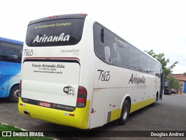 Viação Ariranha 7863 na cidade de Trindade, Goiás, Brasil, por Douglas Andrez. Número da foto: #12335987.