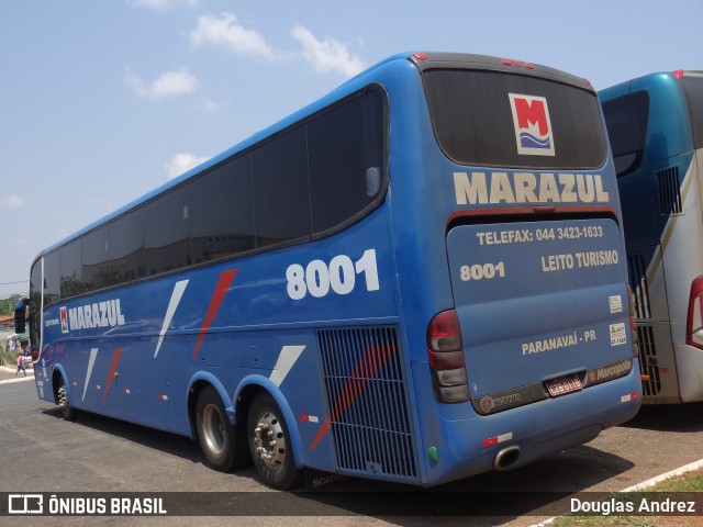 Marazul Turismo 8001 na cidade de Trindade, Goiás, Brasil, por Douglas Andrez. Número da foto: #12336016.
