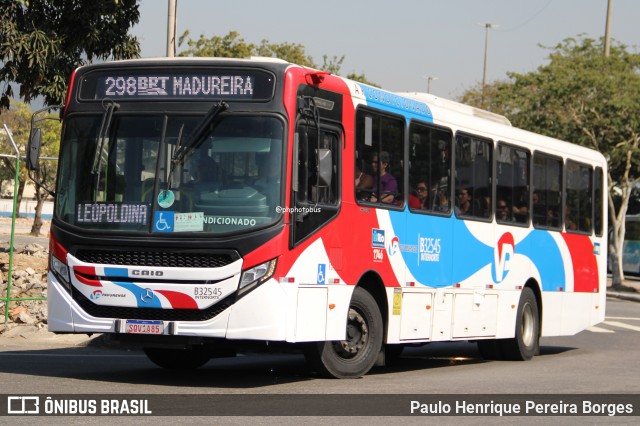 Viação Pavunense B32545 na cidade de Rio de Janeiro, Rio de Janeiro, Brasil, por Paulo Henrique Pereira Borges. Número da foto: #12336398.