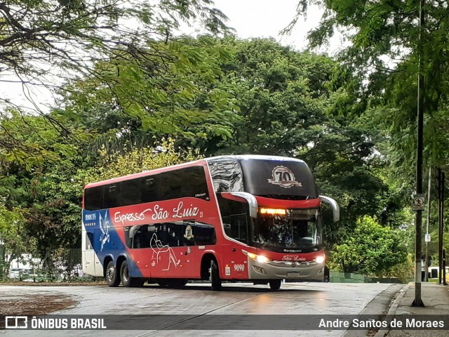 Expresso São Luiz 9090 na cidade de São Paulo, São Paulo, Brasil, por Andre Santos de Moraes. Número da foto: #12337735.