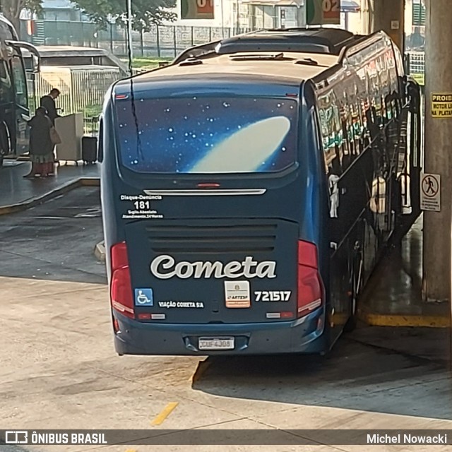 Viação Cometa 721517 na cidade de São Paulo, São Paulo, Brasil, por Michel Nowacki. Número da foto: #12338756.