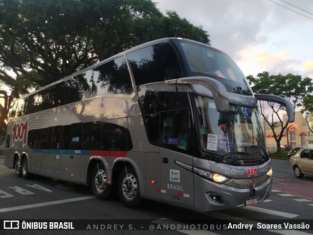 Auto Viação 1001 RJ 108.1131 na cidade de Curitiba, Paraná, Brasil, por Andrey  Soares Vassão. Número da foto: #12338170.