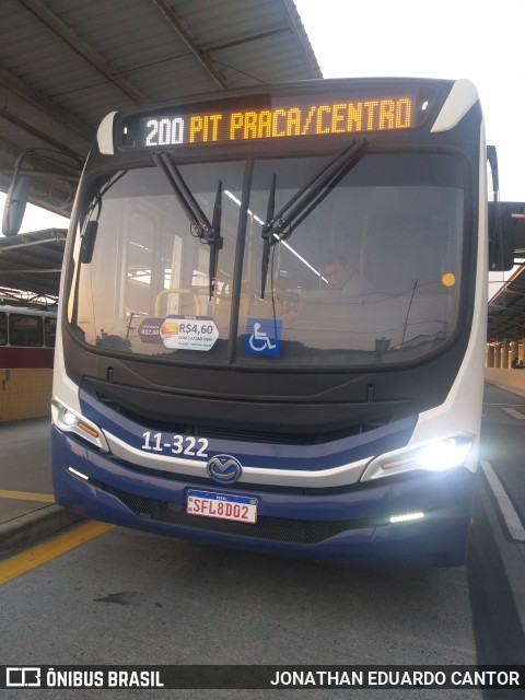 Auto Viação São José dos Pinhais 11-322 na cidade de São José dos Pinhais, Paraná, Brasil, por JONATHAN EDUARDO CANTOR. Número da foto: #12340425.