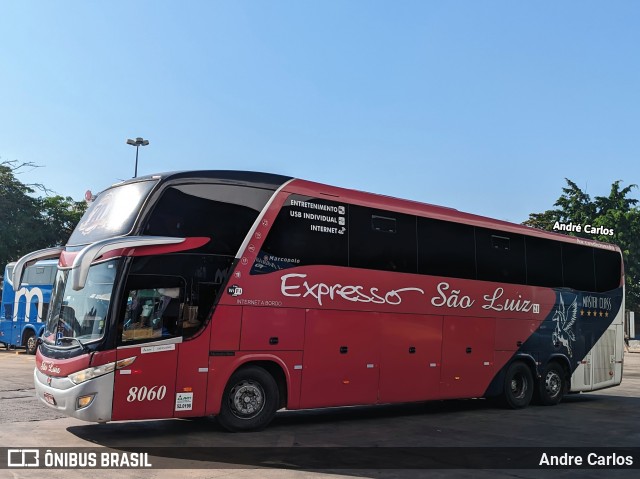 Expresso São Luiz 8060 na cidade de Goiânia, Goiás, Brasil, por Andre Carlos. Número da foto: #12339833.